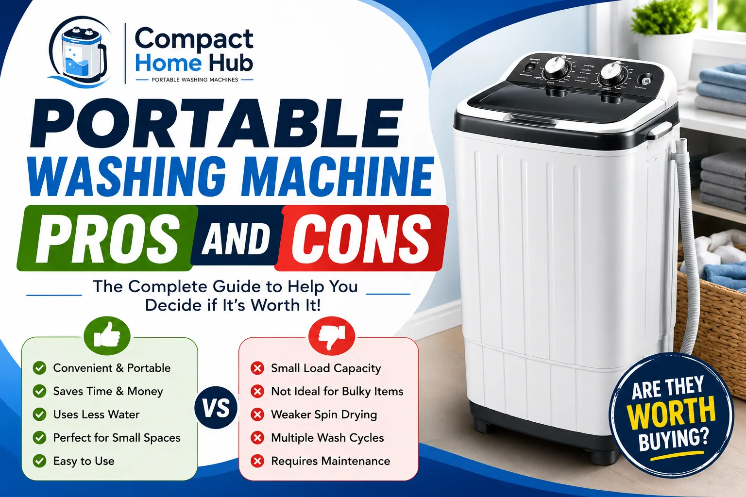 Portable Washing Machine Pros and Cons