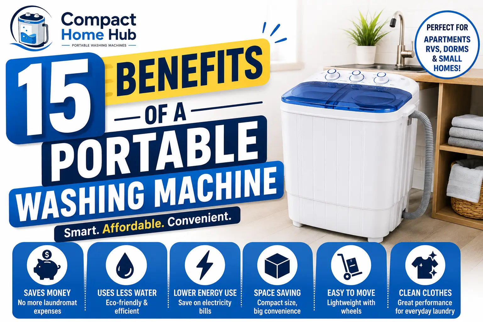 Benefits of a Portable Washing Machine