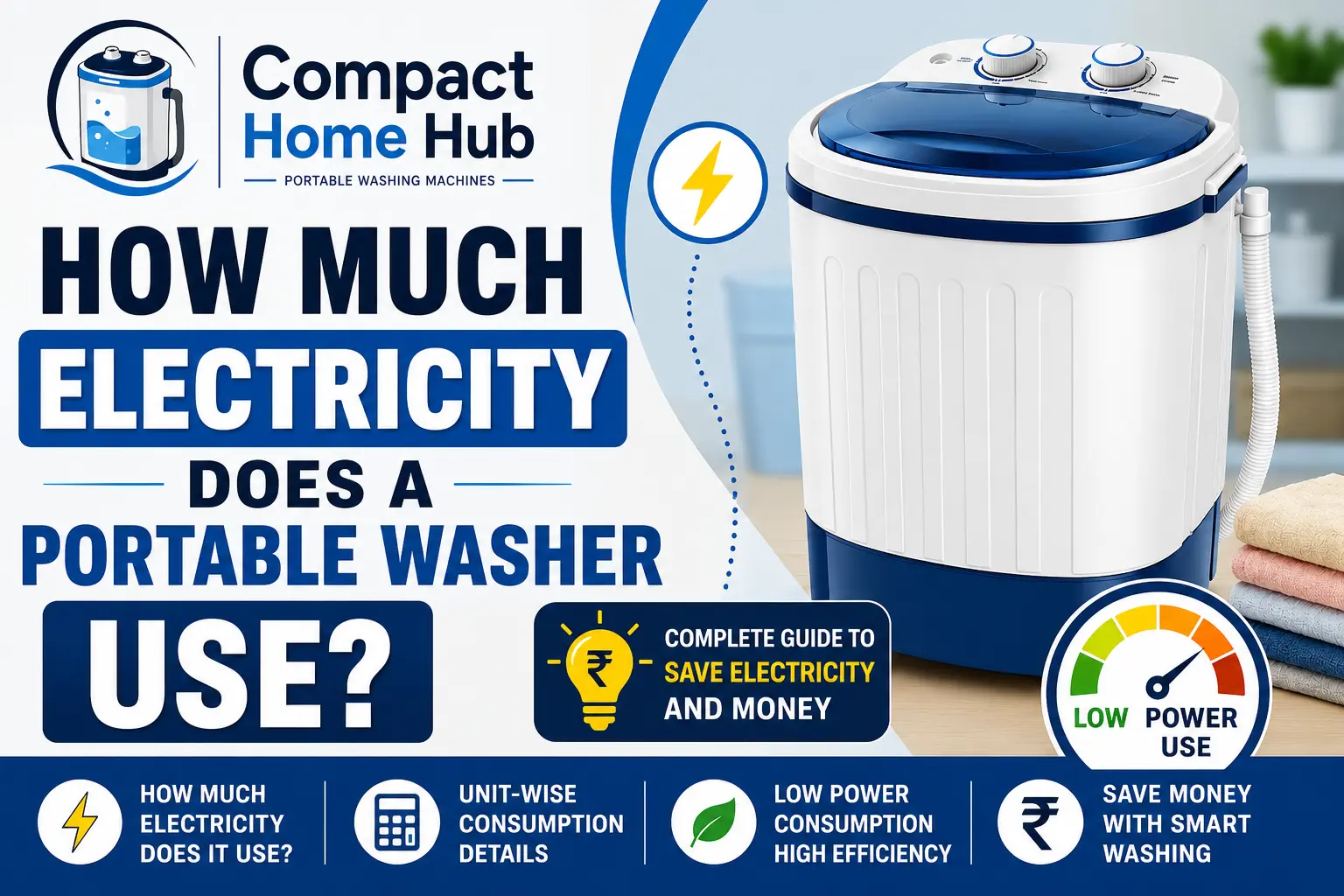 How Much Electricity Does a Portable Washer Use