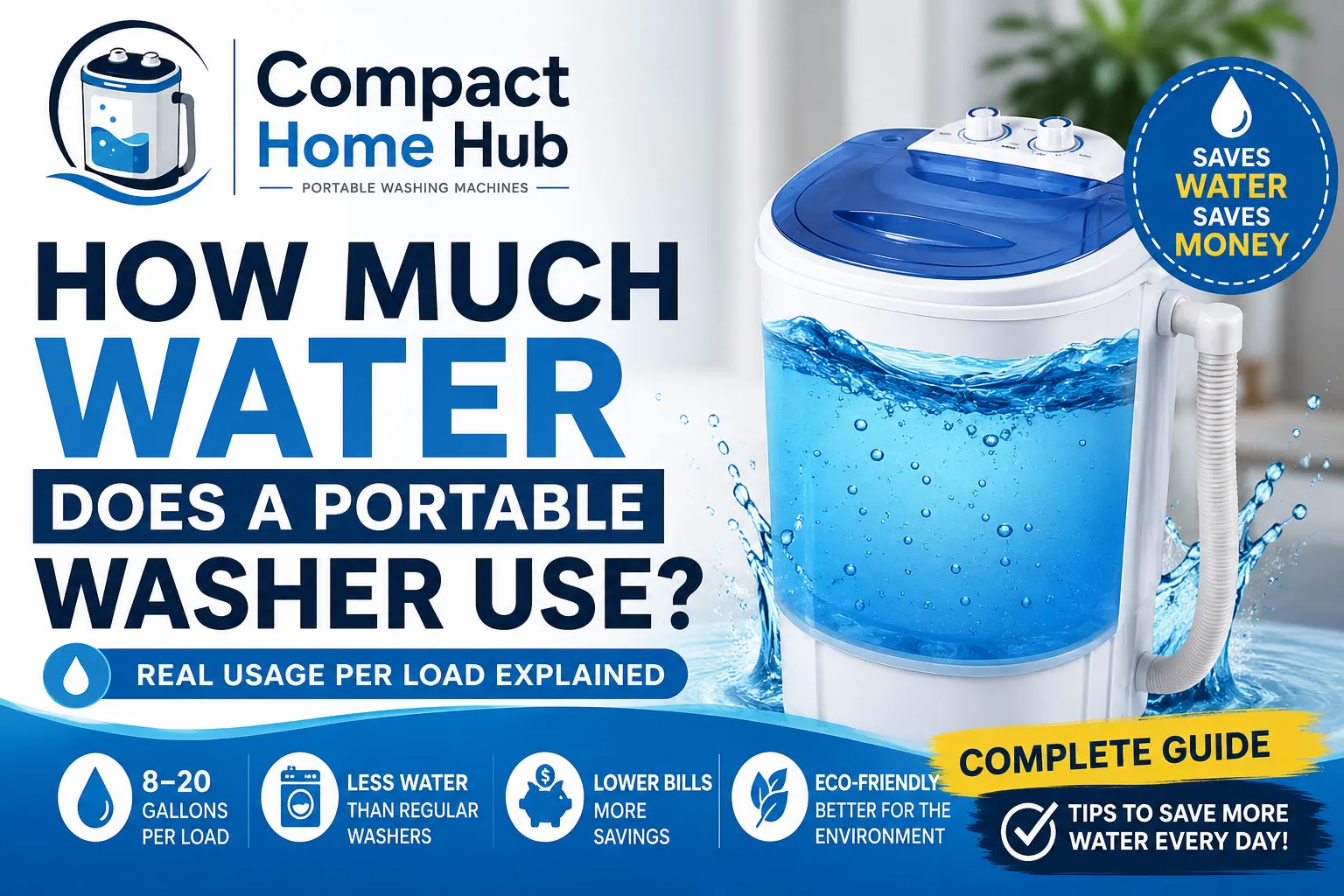 How Much Water Does a Portable Washer Use