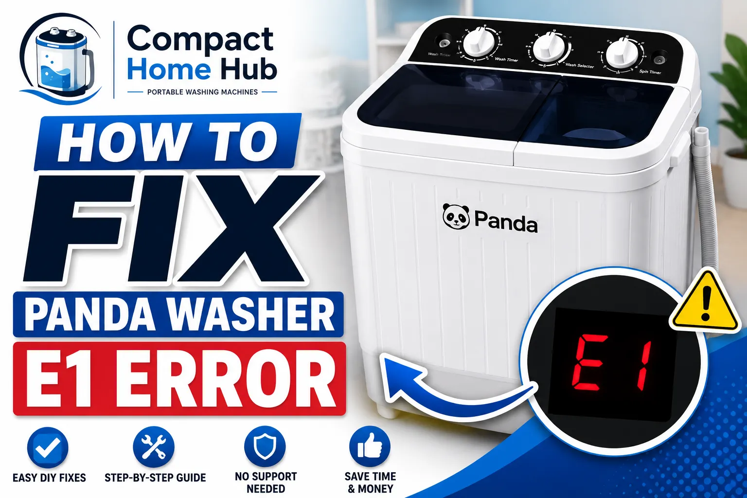 Panda washer E1 error