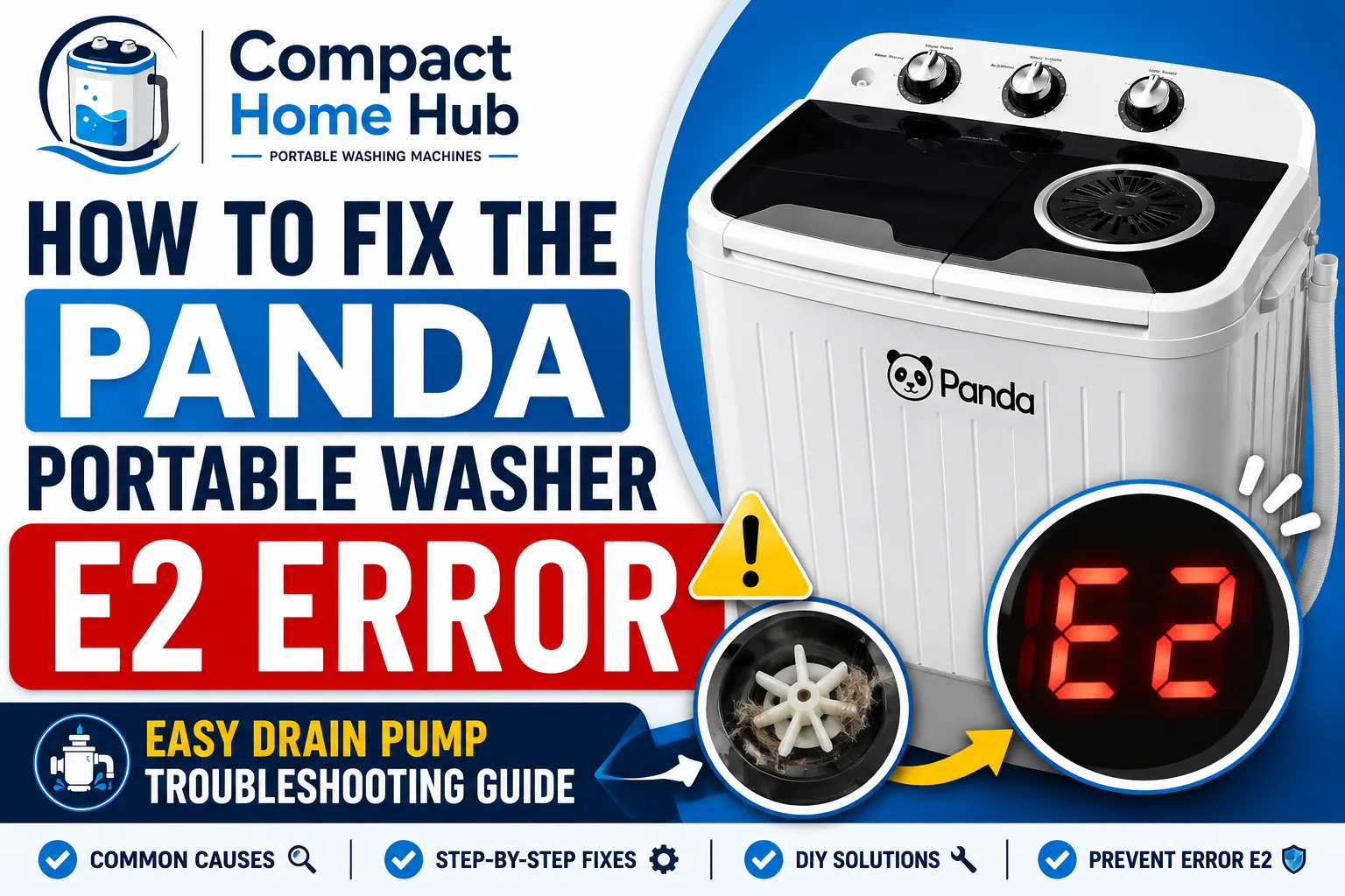 Panda Washer E2 Error Fix