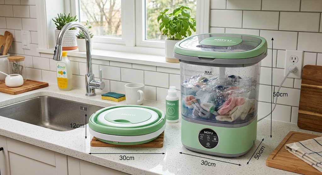 How to Use a Mini Foldable Washing Machine