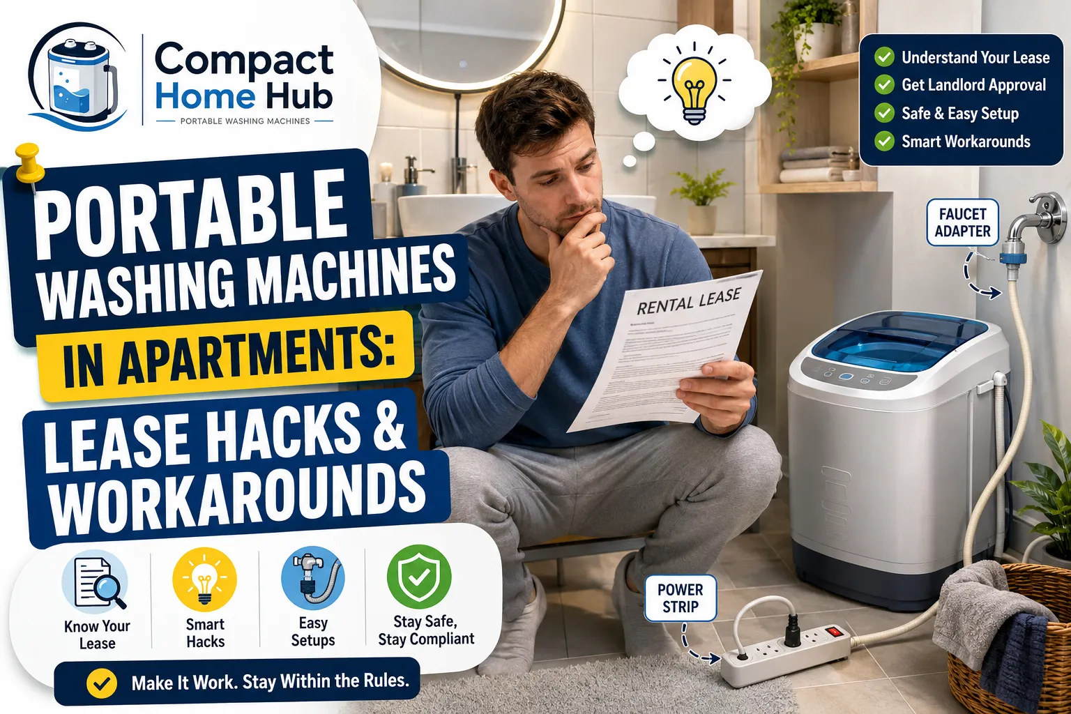Portable Washer in Apartment lease