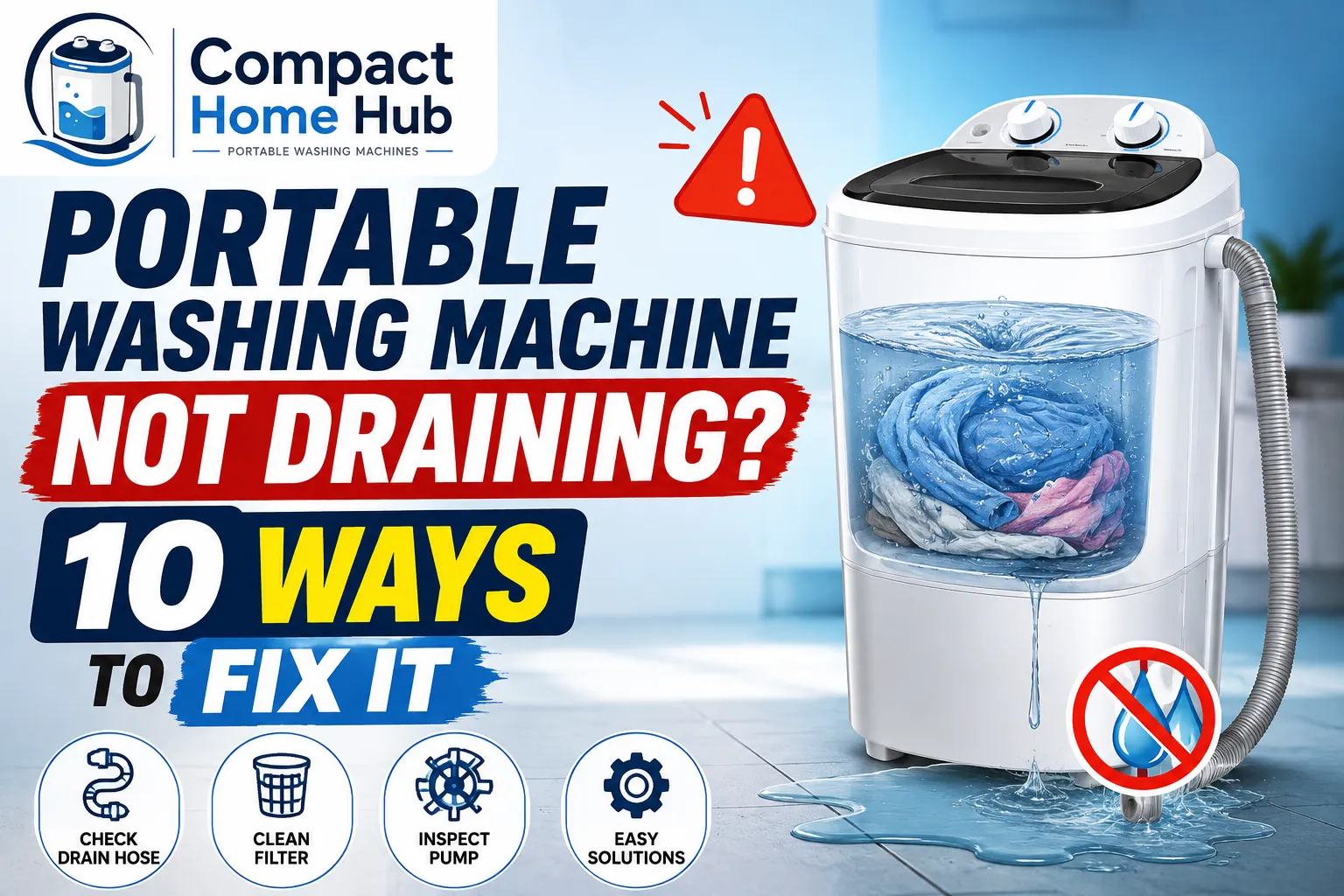 Portable Washing Machine Not Draining