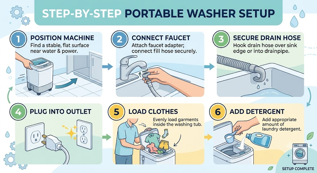 How to Use a Portable Washing Machine