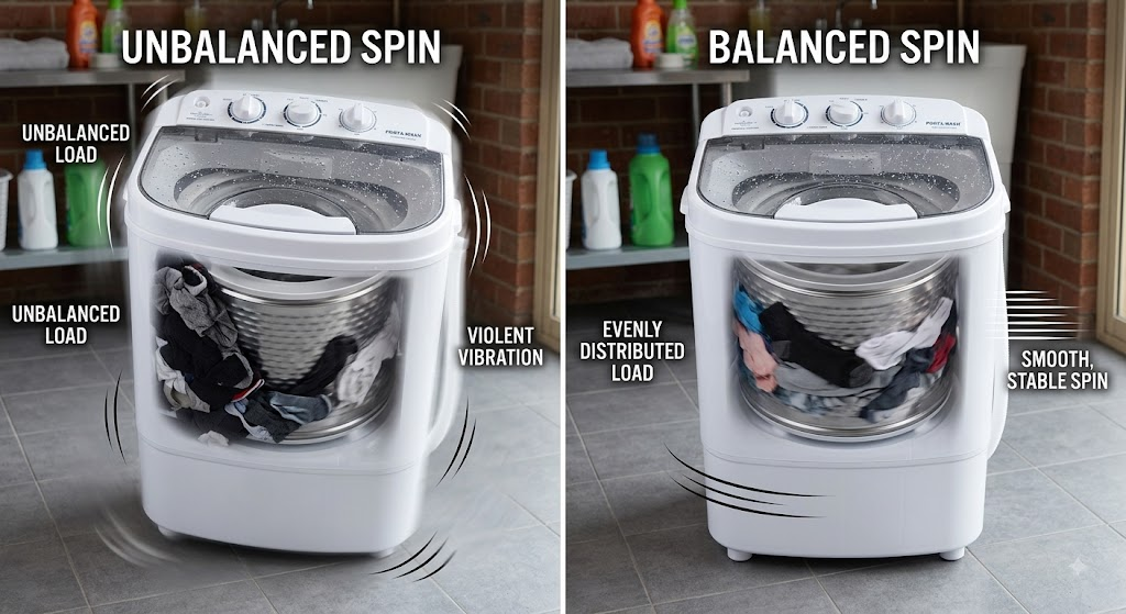 How to Fix Portable Washing Machine Vibration