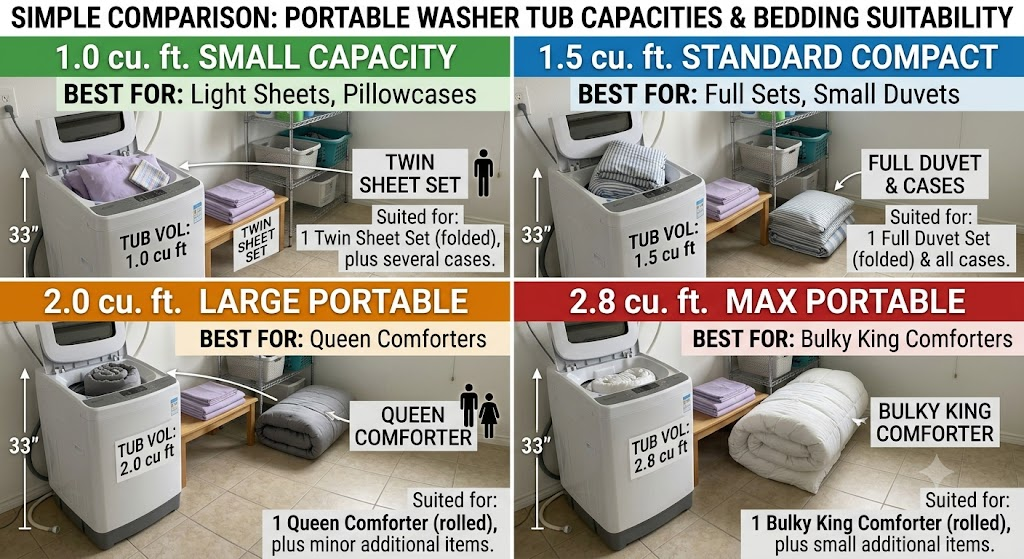 Can a Portable Washing Machine Wash Blankets & Sheets