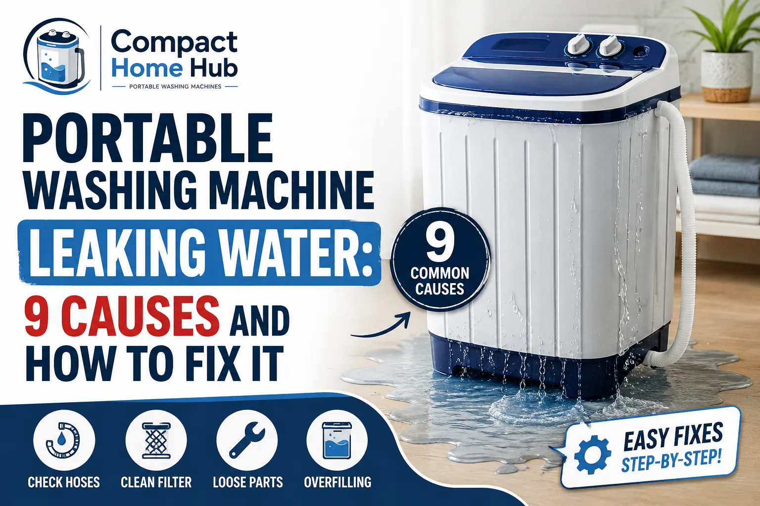 Portable Washing Machine Leaking Water