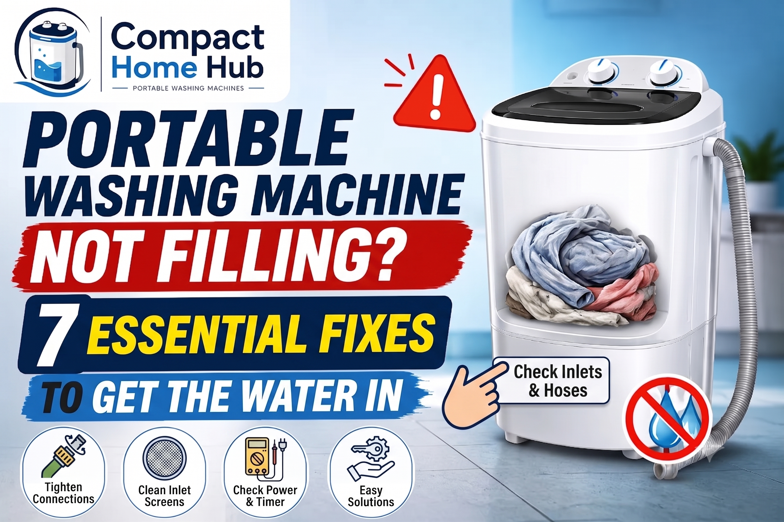 Portable Washing Machine Not Filling with Water