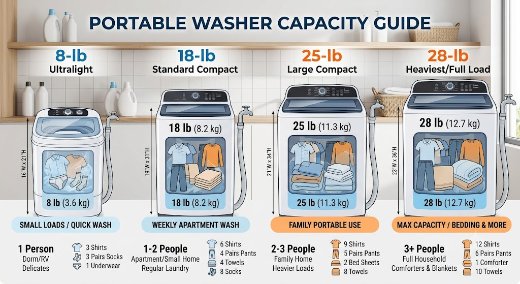 portable washer capacity