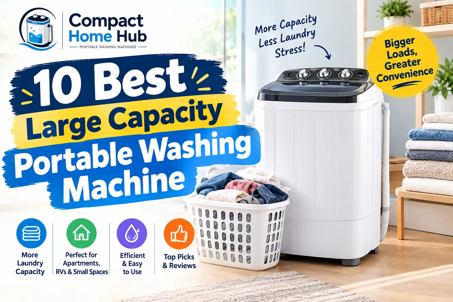 Best Large Capacity Portable Washing Machine