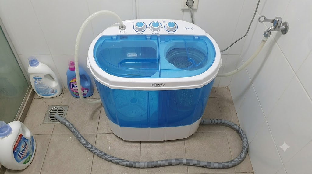 ZENY portable washer setup
